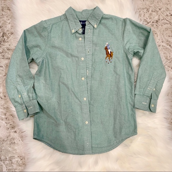 Ralph Lauren Other - Ralph Lauren green button down, boys size 6
